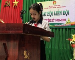 Nguyễn Phương Anh– Liên đội trưởng trường TH & THCS Trà Ka, huyện Bắc Trà My