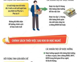 Thôi việc được hưởng các trợ cấp nào?