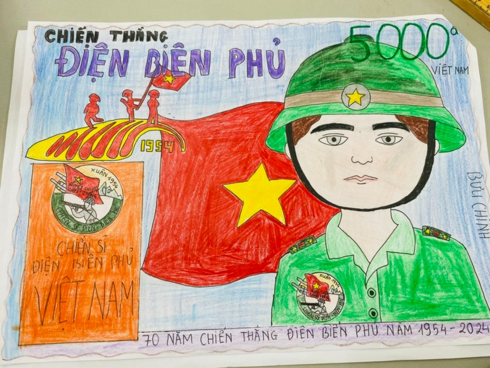 Liên đội Trường Tiểu học Nguyễn Bá Ngọc phát động cuộc thi sưu tầm và tìm hiểu Tem bưu chính "Tổ Quốc của em qua con tem bưu chính"