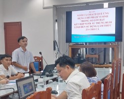 Tác giả Lê Duy Thi (thành viên Hội Khởi nghiệp huyện - ĐVTN xã Trà Tân) thuyết minh dự án